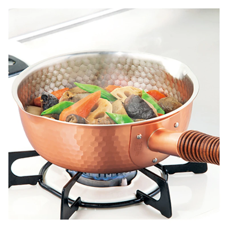 Copper rounded shape kitchen pots roasting pans home and kitchen accessories