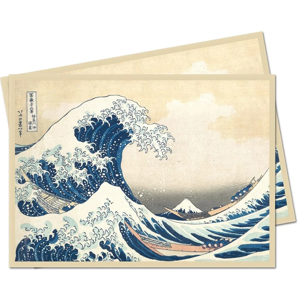 60PCS/BAG TCG The Great Wave Card Sleeves Japanese Style Card Protector TCG Shield Graphics Top Loader Color Sleeves YGO/PKM/MGT