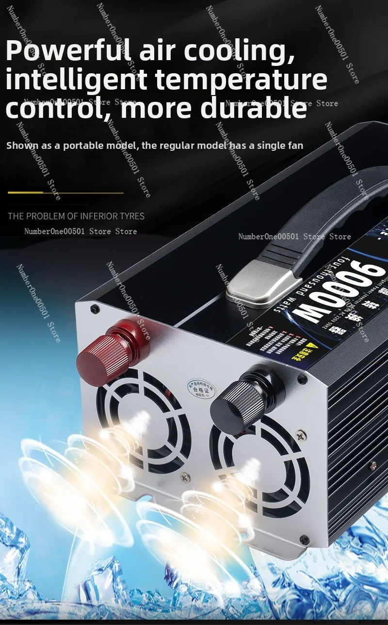 High - Power 12V/24V/48V/60V To 220V Modified Sine Wave Car Inverter for Vehicles
