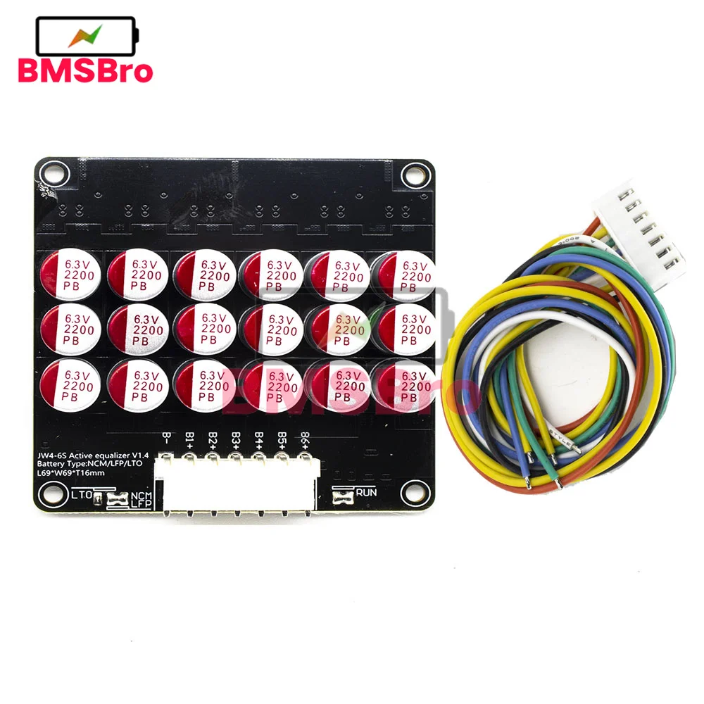 5A 6S BMS NCM LFP Li-Ion Lipo Lifepo4 LTO Lithium-Batteriezellen Pack Active Balancer Equalizer für Elektro-Fahrrad-Roller