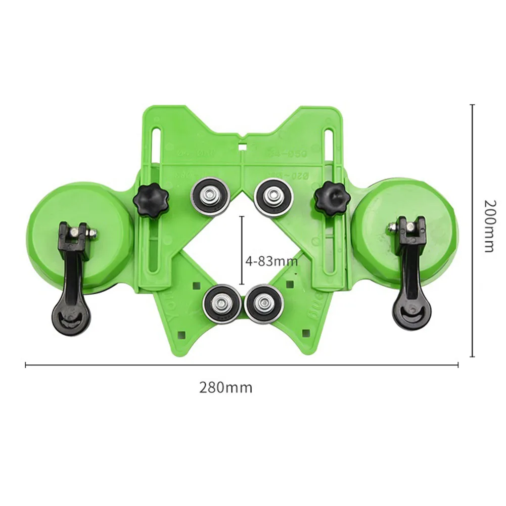 Diamond Hole dubbele zuignappen Gatenzaaggeleider Jig-armatuur van holle boorgatenzaagset voor keramische glazen tegels