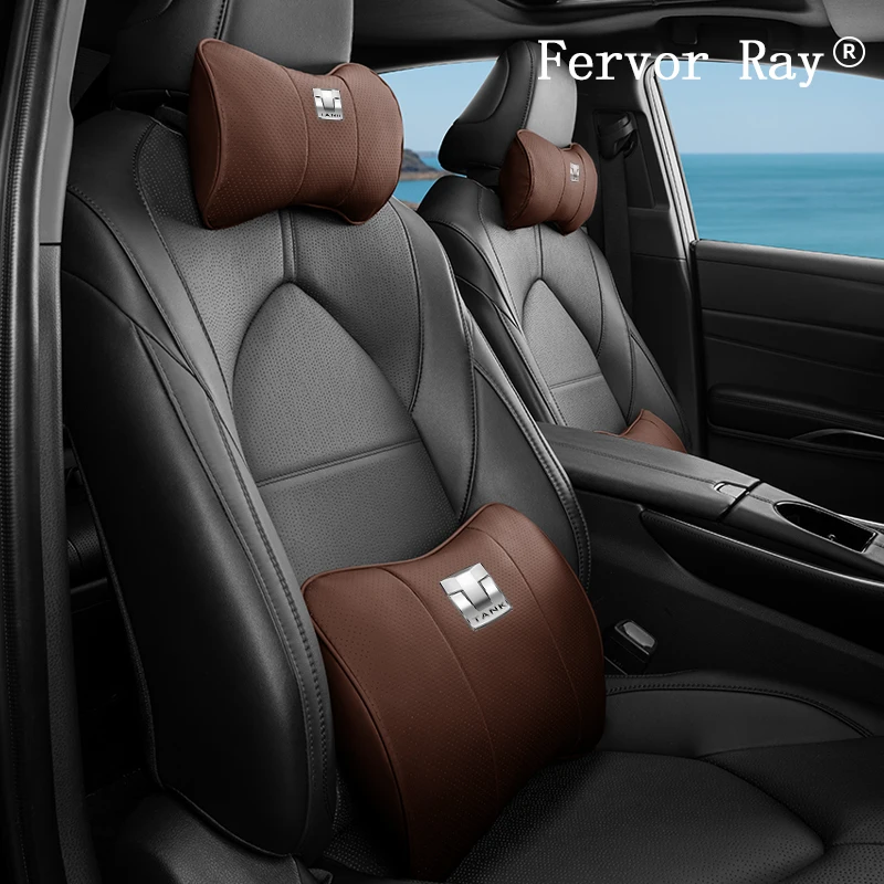 

2024 For GWM Tank 300 Tank 500 400 700 Tank800 Leather Fabric Seat Backrest Cushion Car Seat Neck Pillow Headrest Lumbar Support