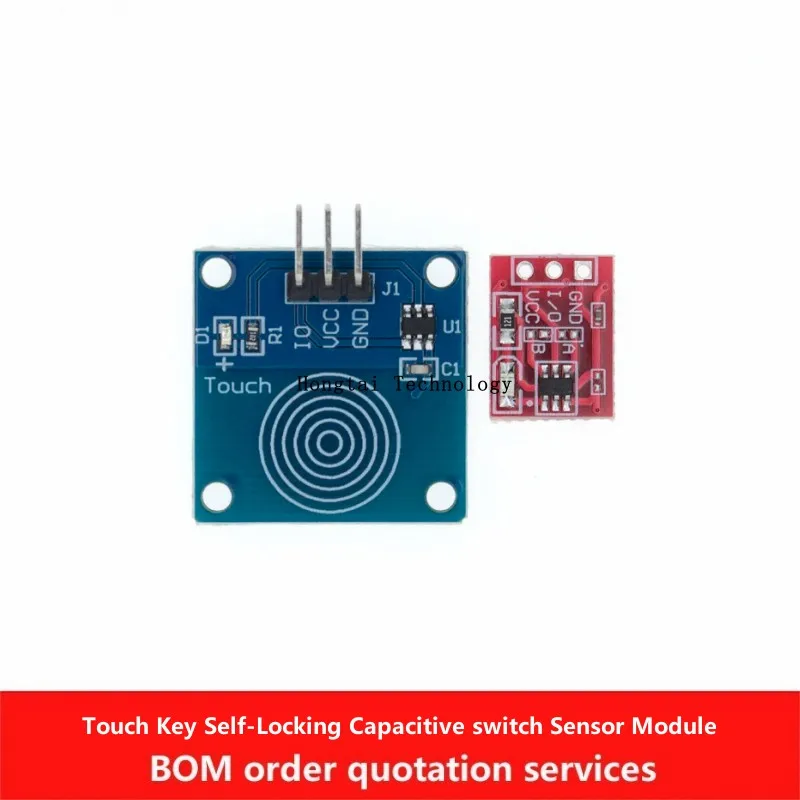TTP223 Touch Key Module Self-Locking Tactile Capacitive Switch Single Modified Touch Switch Sensor 1 Way