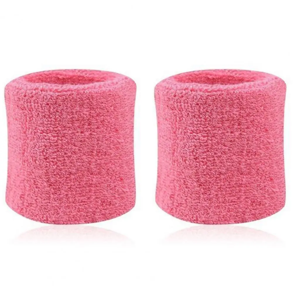 2 stuks katoenen polsband polsbandje tenniszweetbanden sneldrogende fitness zweetbandjes polsband veiligheid polssteun brace wrap band