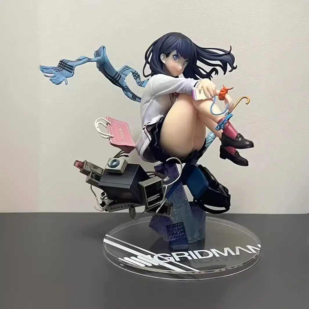 

Hot 18cm Ssss Gridman Anime Figure Takarada Rikka Statue Pvc Gk Statue Figurine Model Doll Collection Room Decora Desk Gift Toys