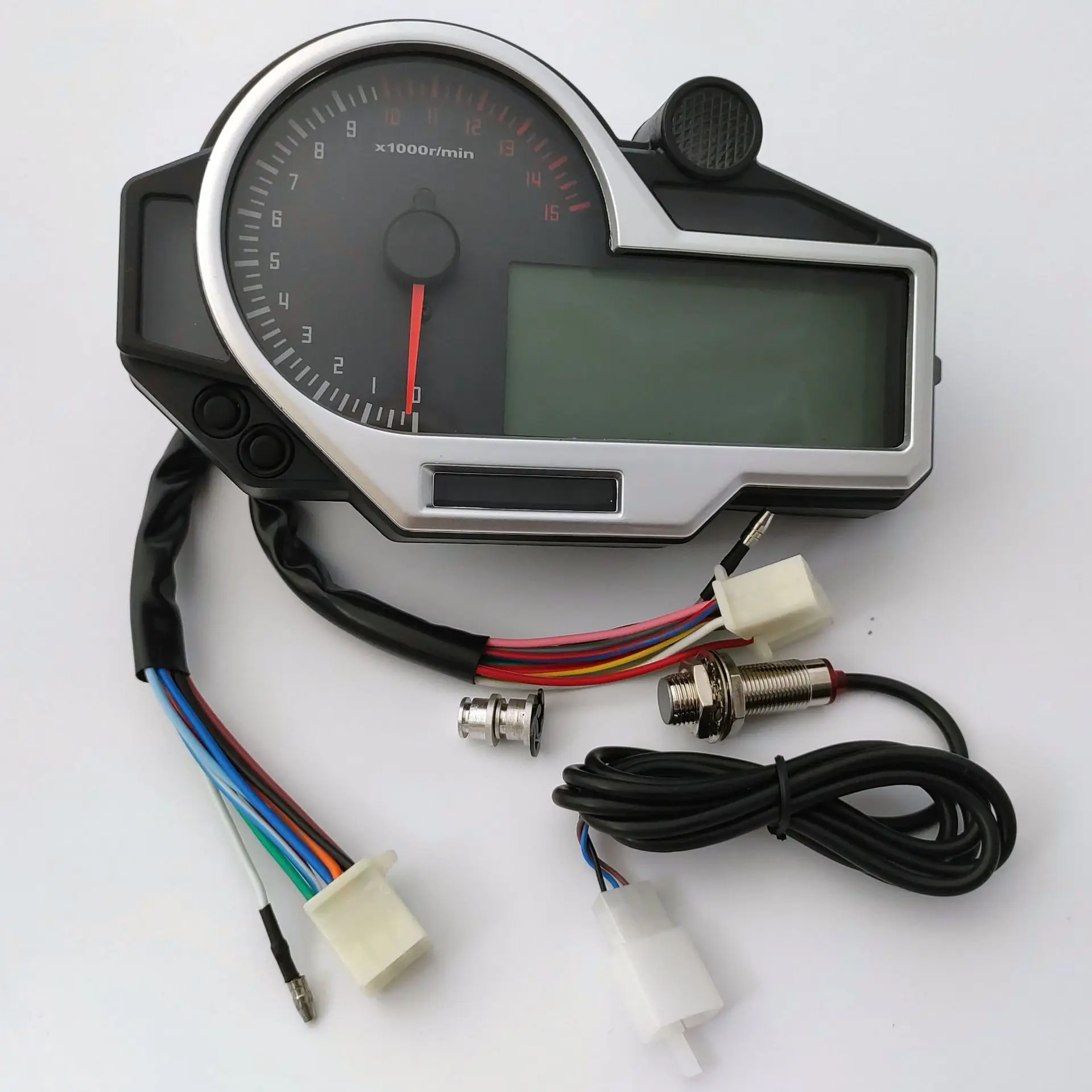 

Factory Hot Selling N1-6 Gear Universal Motorcycle Speedometer Tachometer for 2,4 Cylinders ATV LCD Digital Odometer for SUZUKI