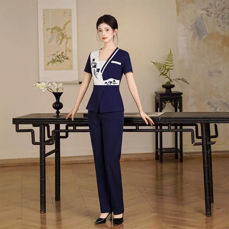 ensemble-de-vetements-de-travail-pour-femmes-uniforme-de-serveuse-d'hotel-de-salon-de-beaute-de-spa-de-massage-de-salon-de-manucure-de-technicienne-de-sauna-de-reception-pantalon-long