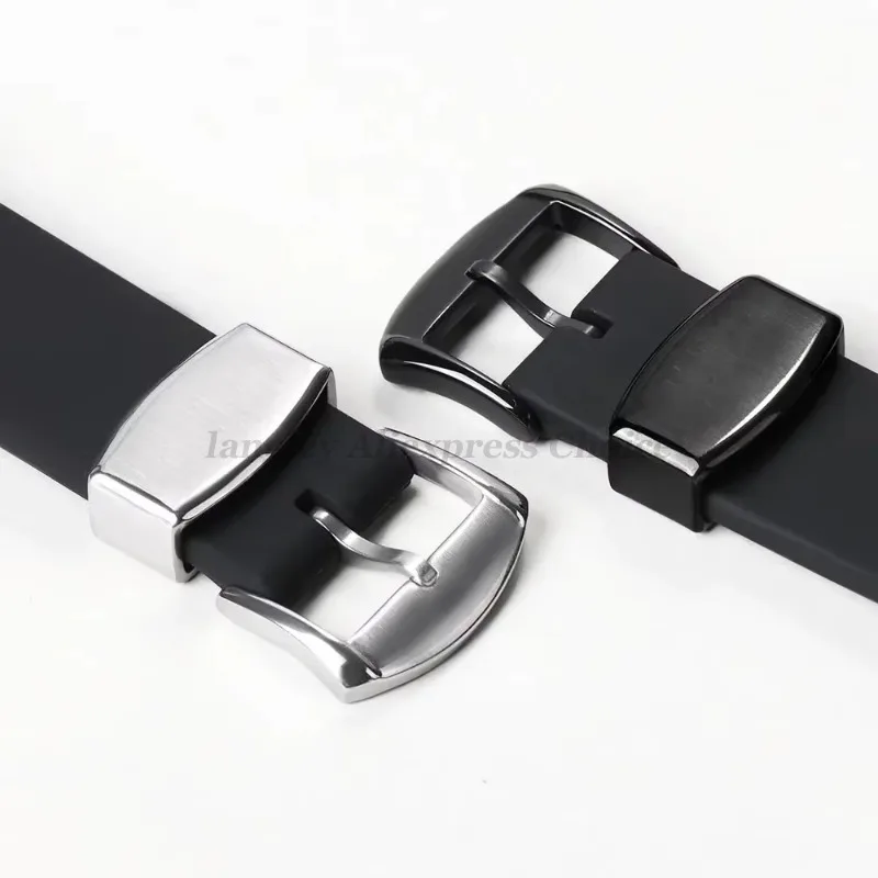 20mm 22mm cinturino in silicone per SEIKO Diving SKX007 009 abalone in scatola fantasma d'acqua cinturino anello chiusura braccialetto fibbia ad ardiglione