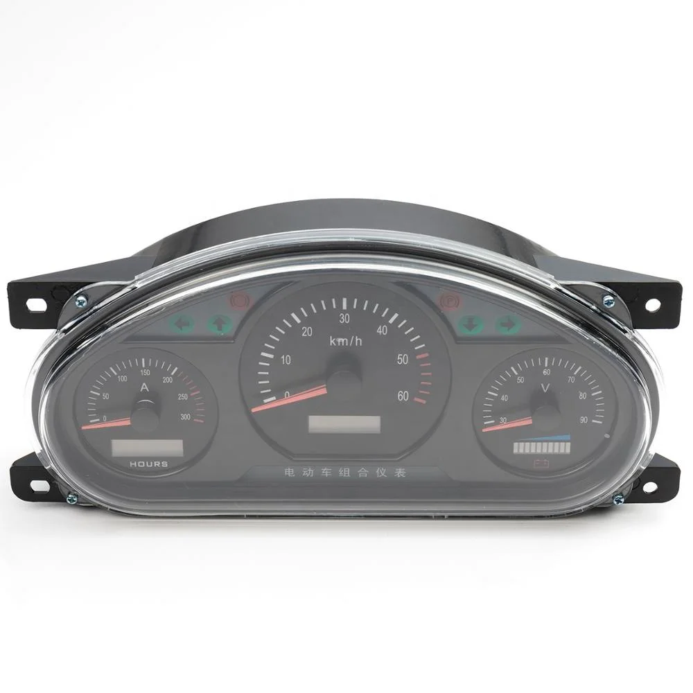 Electric car dashboard instrument speedometer