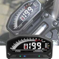 Universal LED Adjustable Speedometer 10000 RPM Display Speedometer Odemeter Tachometer Moto Dashboard for 1 2 4 Cylinder