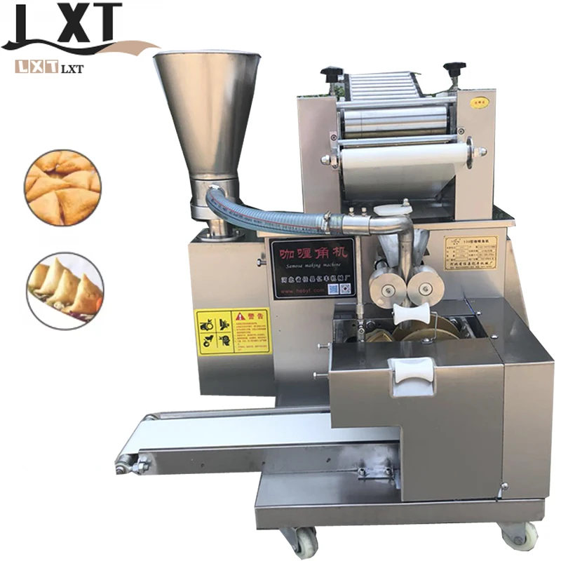 Automatic Samosa Dumpling Empanada Spring Roll Pierogi Pelmeni Maker Machine Fried Meat Stuffing Curry Puff Making Equipment