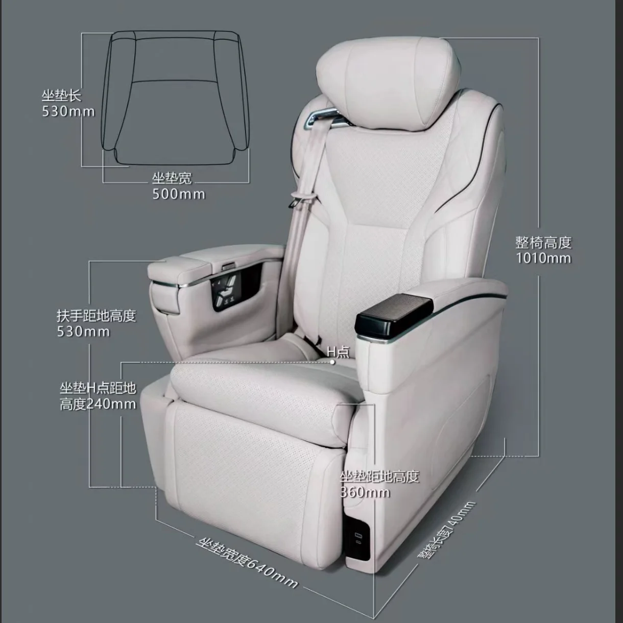 Wholesales Aftermarket Car Accessories Automotive Modification Customized Car Seat for Hiace Alphard Recliner Seats