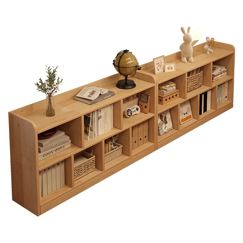

Solid wood bedroom household bedside table locker integrated storage cabinet floor rack storage