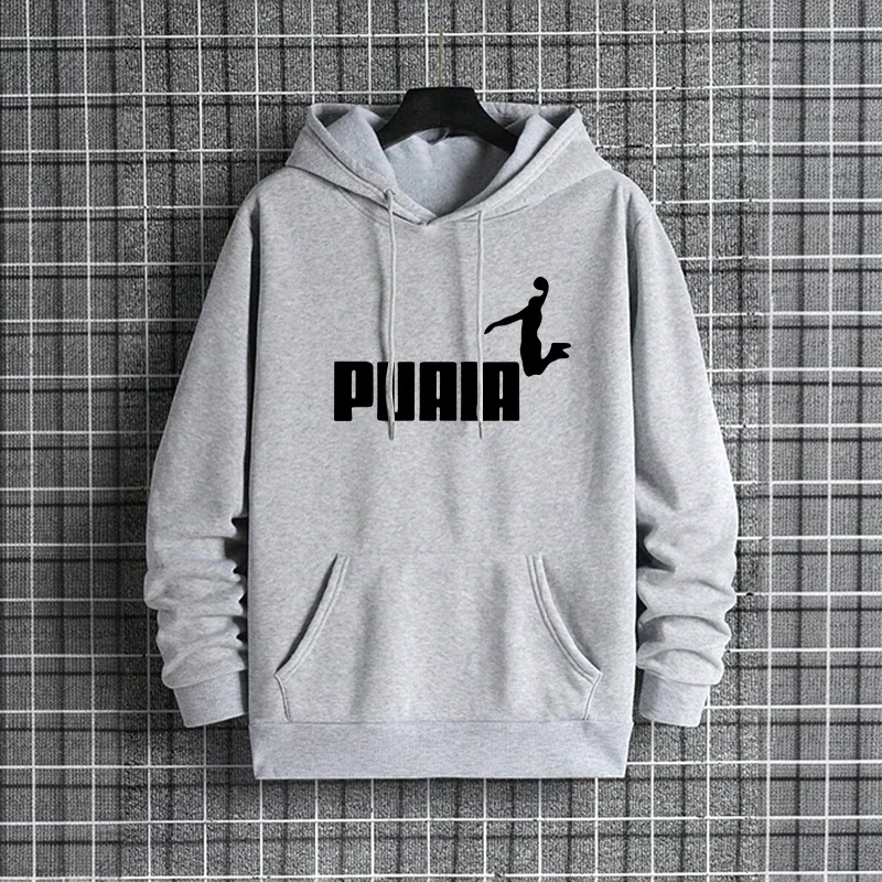 

Новое поступление 2025, мужские толстовки высокого качества, однотонная толстовка с капюшоном, осень-зима, мужской городской повседневный модный спортивный пуловер