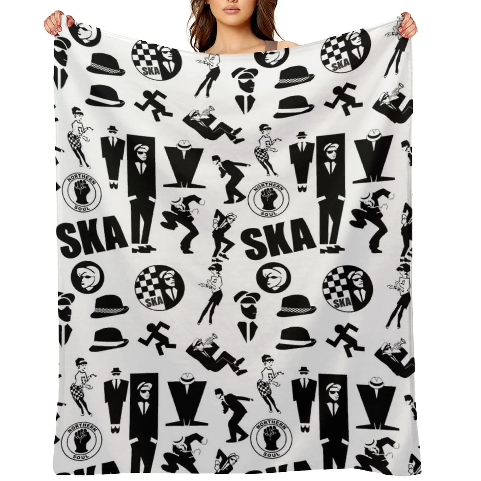 

SKA Throw Blanket Single Sofas warm for winter Luxury Designer Blankets
