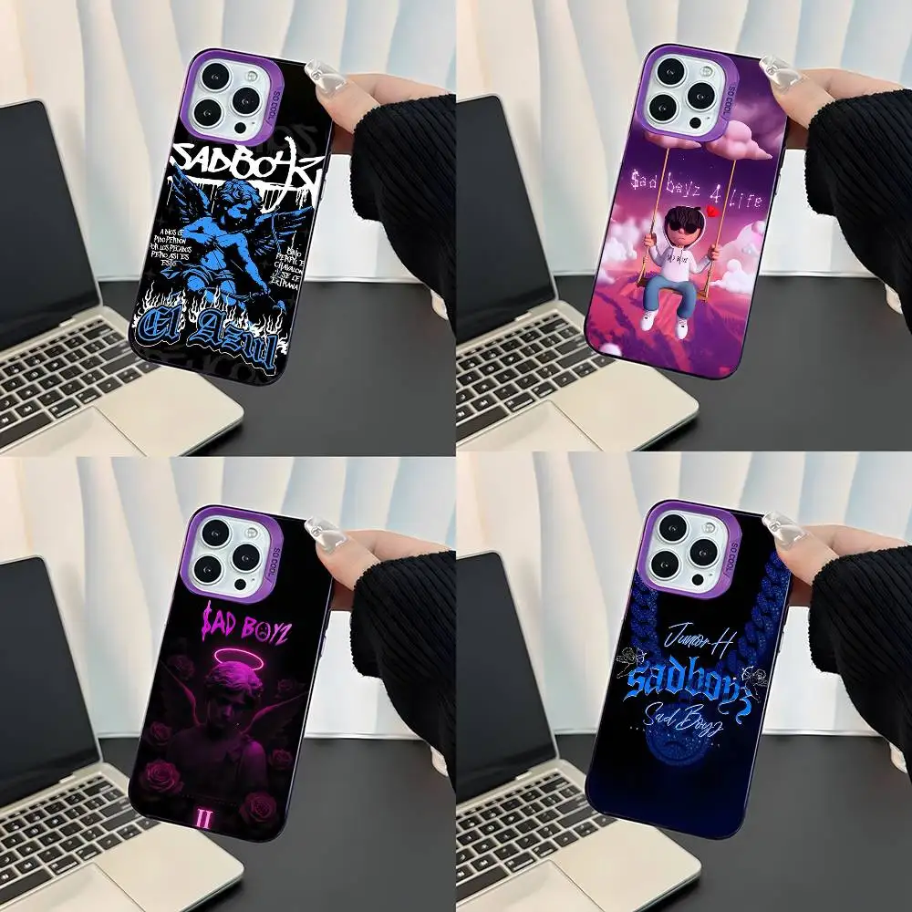 

$AD BOYZ 4 LIFE For iPhone 17,16,15,14,13,12,11,Mini,Pro,E,SE4,XS,MAX Purple Shockproof Candy Matte Cover