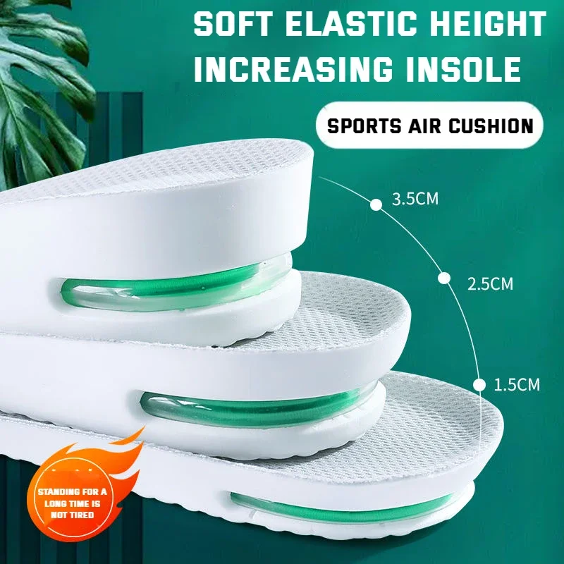

1Pair Orthopedic Height Increase Insole for Feet Sports Air Insoles Comfort Plantar Fasciitis Shoes Inserts Shock Absorbing Pads