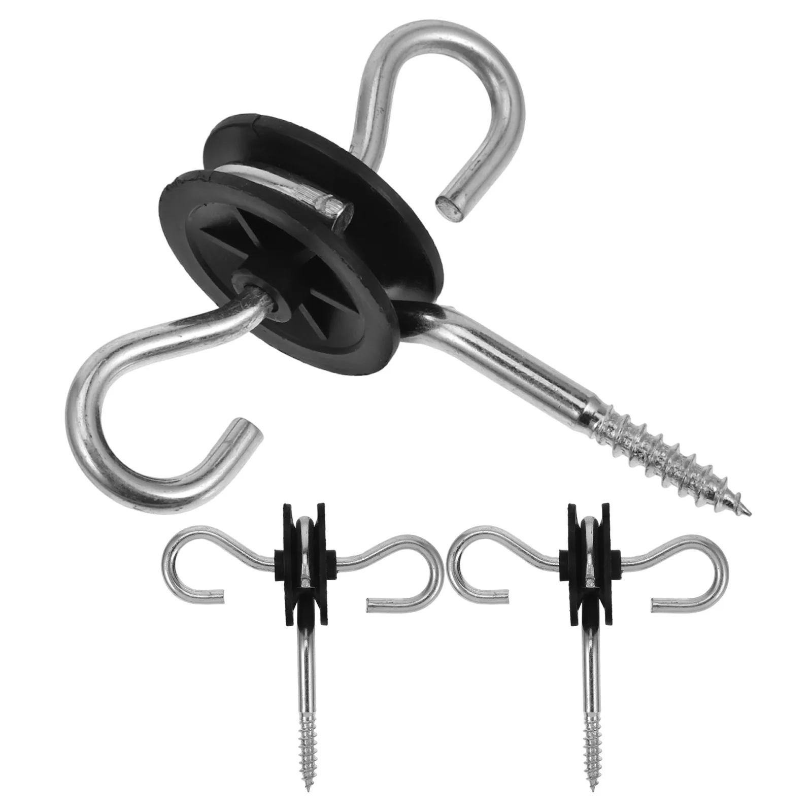 Electric Fence Insulators for Wooden Post Gate Handle Cattle Parts Accessories Livestock Double-hook Anchor