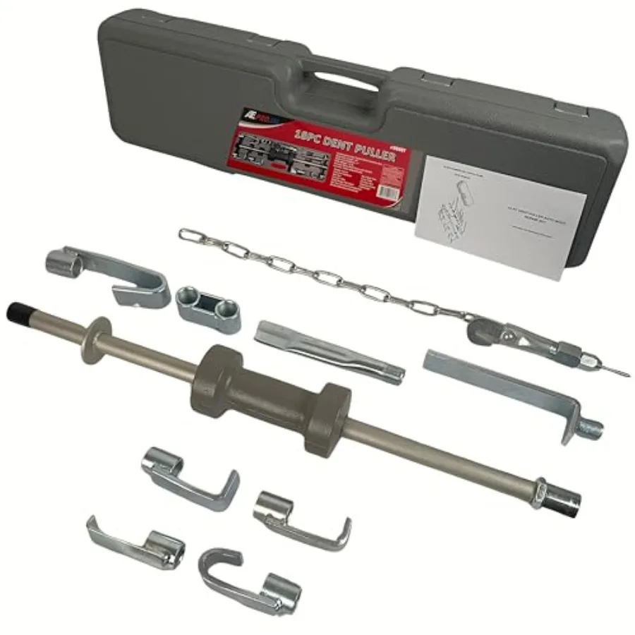 

ATE Pro. Набор инструментов для удаления вмятин: Универсальный слайд-хаммер (13 фунтов) для ремонта автомобилей и грузовиков, многофункциональный инструмент для восстановления вмятин, черный