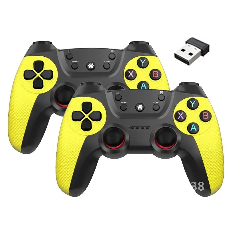 BOYHOM Wireless doubles game Controller For Linux/Android phone For Game Box Game stick PC Smart TV Box 2.4G gamepad Joystick