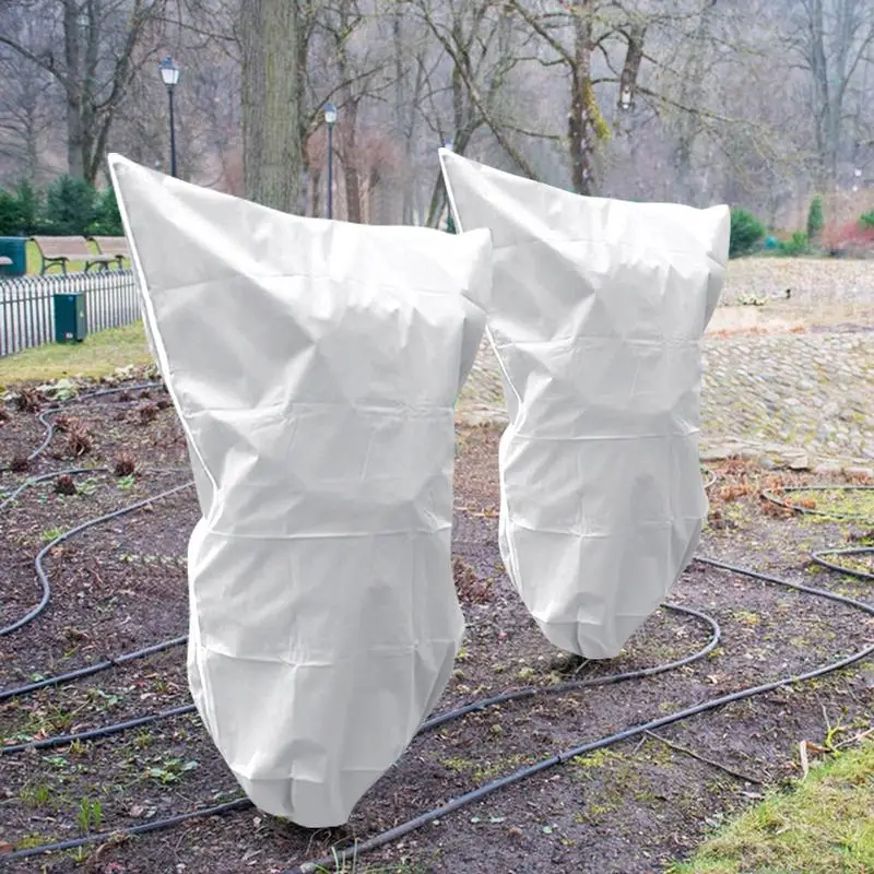 Frost Protection Cloth 79x71inches Freeze Protection Plant Winter Frost Blanket Reusable Drawstring Cold Weather Frost Cloth
