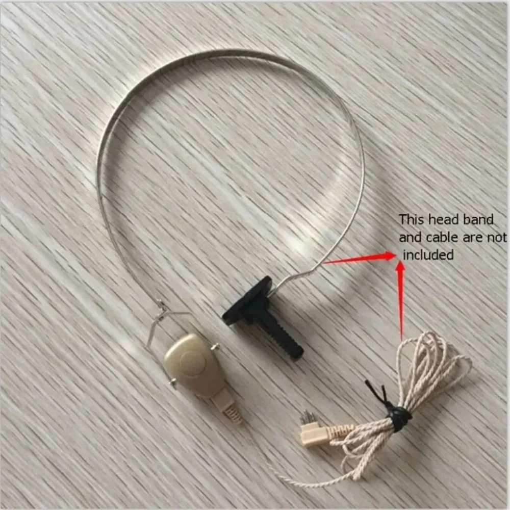 3 Pin Bone Conductor Receiver Hearing Aid Bone Conduction Headphone Accessory Sound Amplifier Bone Conduction Earphone Headband