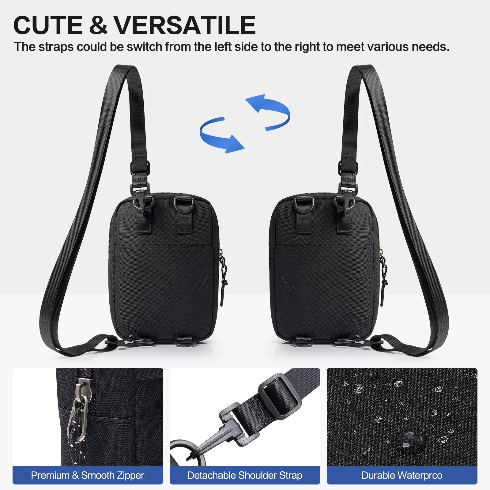 OIWAS Shoulder Bag Crossbody Bags Waist Bag Phone Bag Husband Wallet For Male Messenger Bag Mini Men\'s Purse Man Handbag
