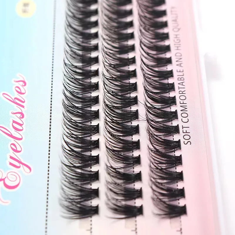 New 10/20/30/40D Professional Makeup Individual Lashes Cluster Spikes Lash Wispy Premade Russian Natural Fluffy False Eyelashes