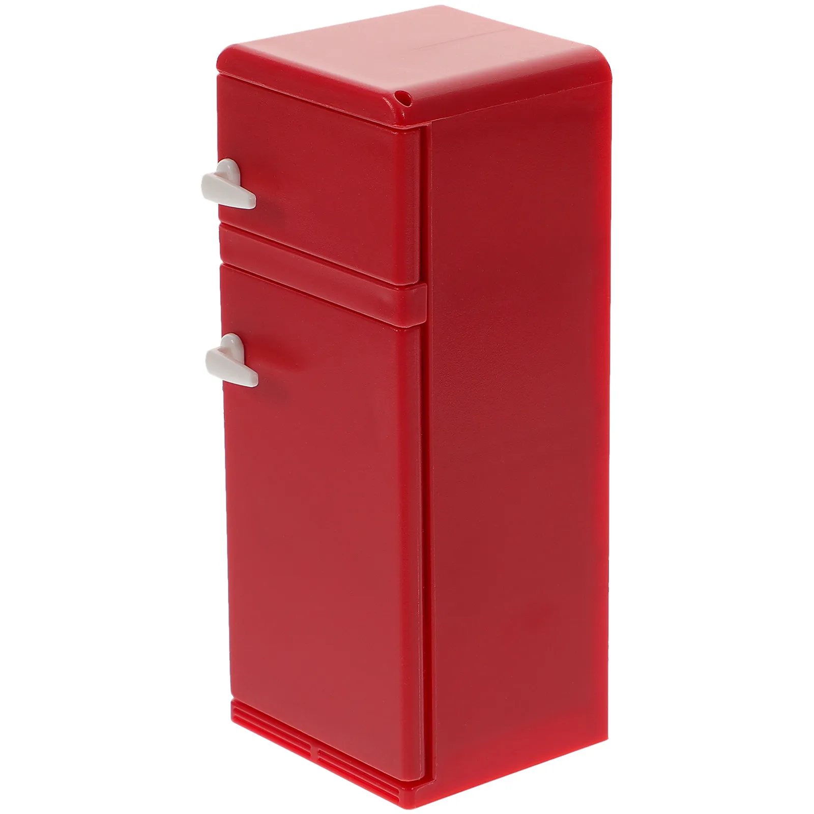 Miniature Fridge High Simulation Compact Size Kitchen Scene Mini House Furniture Refrigerator for Crafts and Kids Pretend Play