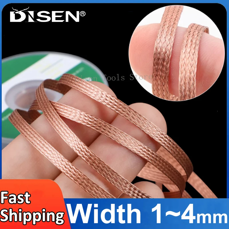 Width 1~4mm Desoldering Welding Solder Wire  Braid Tape Remover Wick Wires Circuit Board Repair Tool