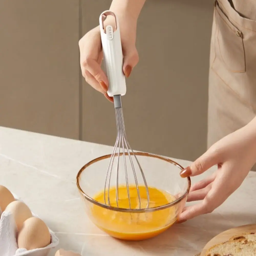 Agitator Stainless Steel Egg Beater Manual ABS Handle Egg Whipper Baking Tool 30cm Butter Mixer Whisk