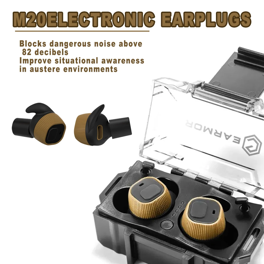 

Earmor M20 In-Ear Earplugs Electronic Anti-noise NRR26 Earplugs for Shooting Hearing Protection