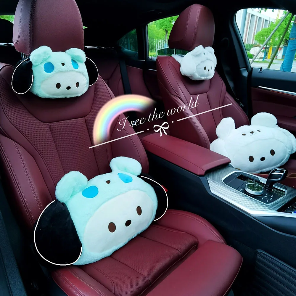 

Sanrio Cartoon Car Universal Headrest Lumbar Cushion Cushion Lumbar Pillow Car Comfort Neck Pillow Car General Accessories