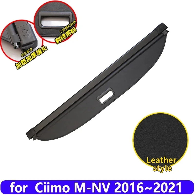 Car Trunk Curtain For Ciimo M NV Accessories MNV XNV VE-1 2016~2021 Car Trunk Luggage Curtain Trunk Cargo Cover Auto Accessories