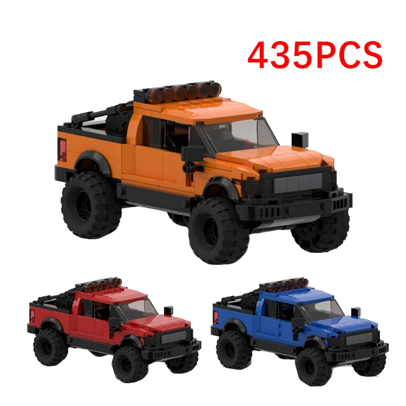 

MOC Speed Series Внедорожник Forded F150 Raptor Строительные блоки 8-сеточный автомобиль Детская игрушка в сборе Модель для мальчика и девочки Подарок