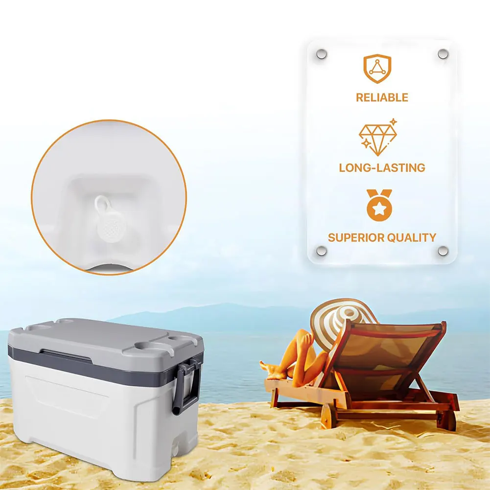2pcs Cooler Drain Stopper With Tethered Cap Nut Gasket For Igloo Ice Chest 25-70 Quart Replacement Parts Outdoor Gear