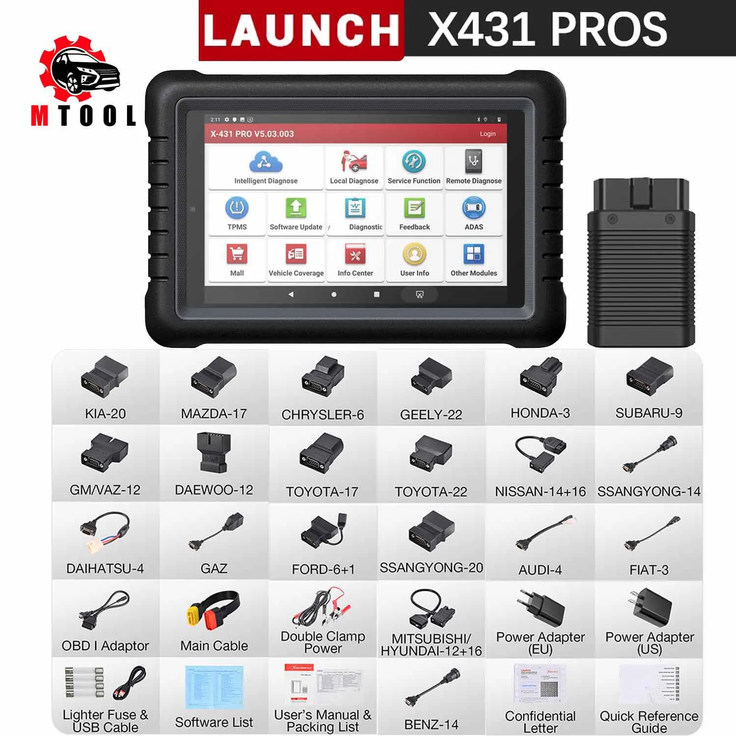 

LAUNCH X431 PROS V1.0 Directional Scan Tool Full System Auto OBD2 Scanner Diagnostic Tool TPMS Programming IMMO Automotive Tool