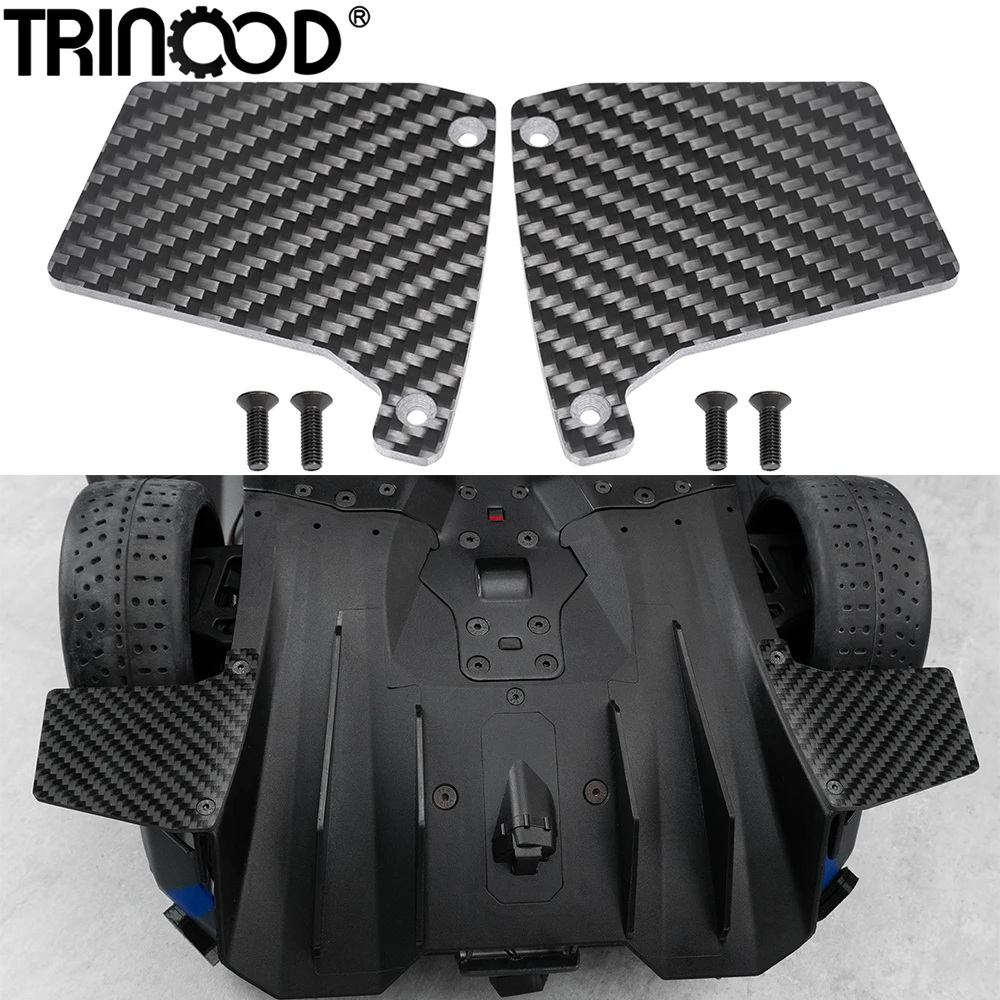 TRINOOD Carbon Fiber Winglets Rear Fender Mudguard for 1/7 A-RRMA INFRACTION V2 6S, LimitIess F1 Upgrade Parts