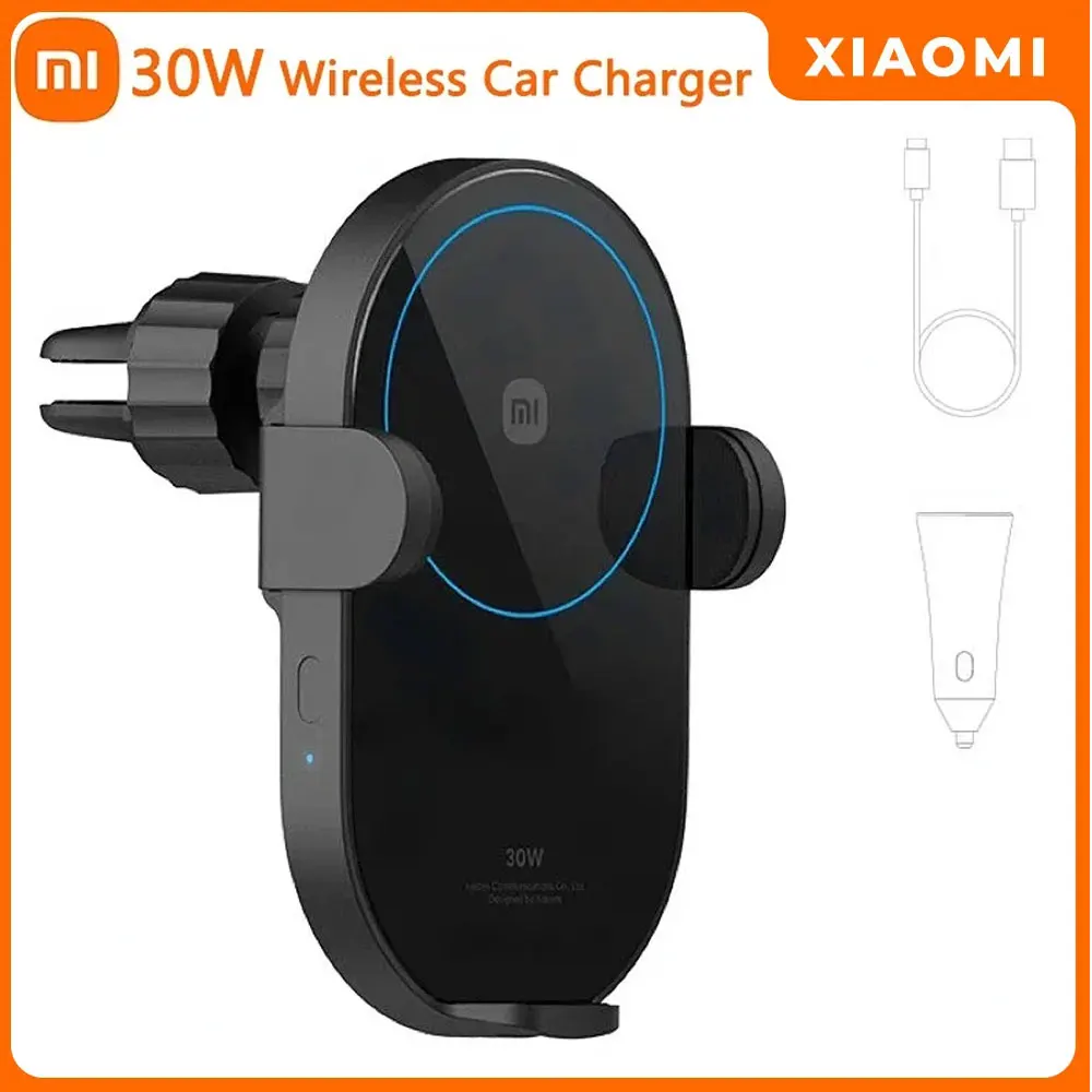 

Оригинальное беспроводное автомобильное зарядное устройство Xiaomi 30 Вт Max, автоматическая быстрая быстрая зарядка, поддержка отключения питания и индуктивного расширения, держатель для телефона