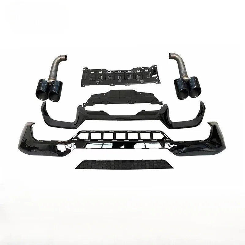 

Suitable for 22 BMW X3 G01 G08lci modified X3M model with rear lip spoiler, bumper diffuser body kit
