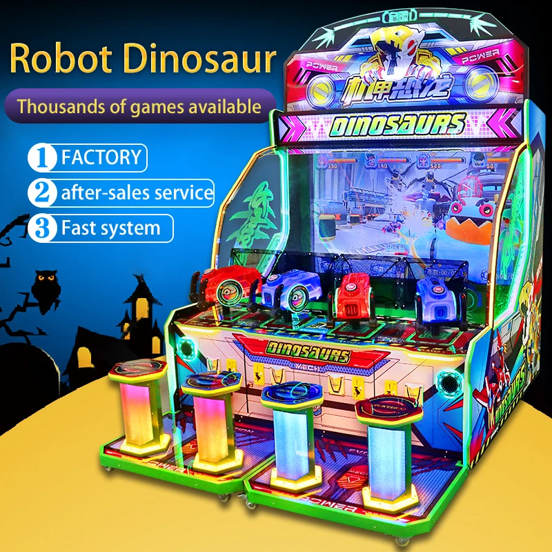 electronic games machine for kids arcade-game-machin coin-operated guangdong video game machine of guangzhou shooting dinosaur