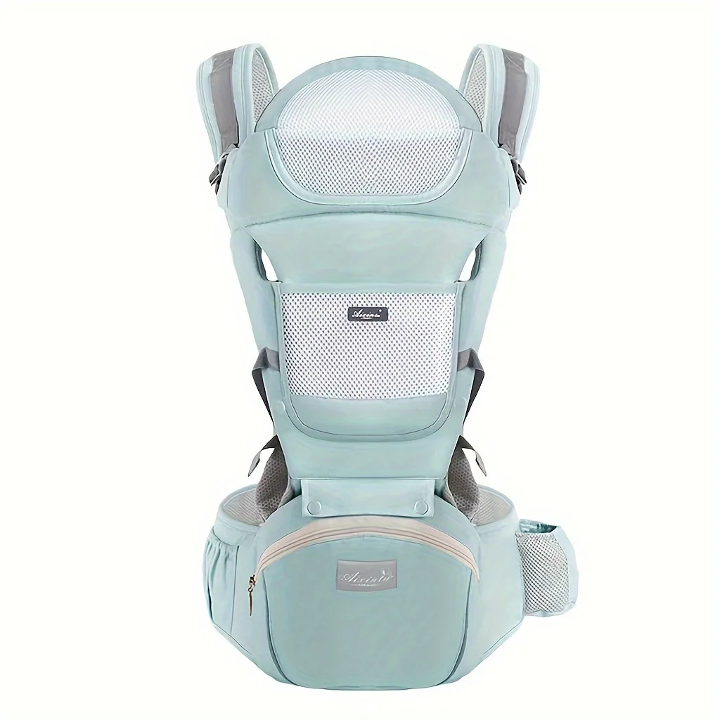 Baby Carrier Waist Stool With Storage Bag, Kangaroo Shoulder Swaddle Sling Infant Kid Wrap Ergonomic Backpack Hipseat