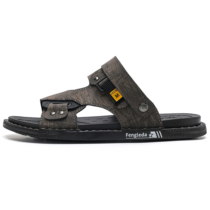 

Summer versatile thick soled round toe new breathable men's sandals