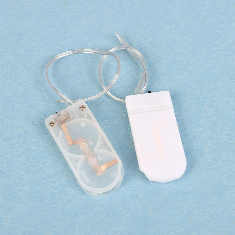 5Pcs Dual Slots CR2032 CR 2032 Button Coin Cell Battery Holder Case Cover With ON-OFF Switch Leads Wire 6V Battery Box DIY
