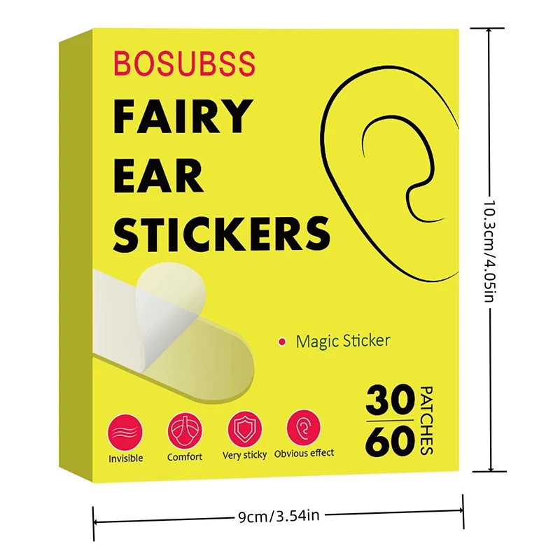 【XHB】60Pcs Invisible Protruding Ears Correctar Tape Ear Aesthetic Correctar Elf Ear Stickers Ear Correction Patch Makeup Tool