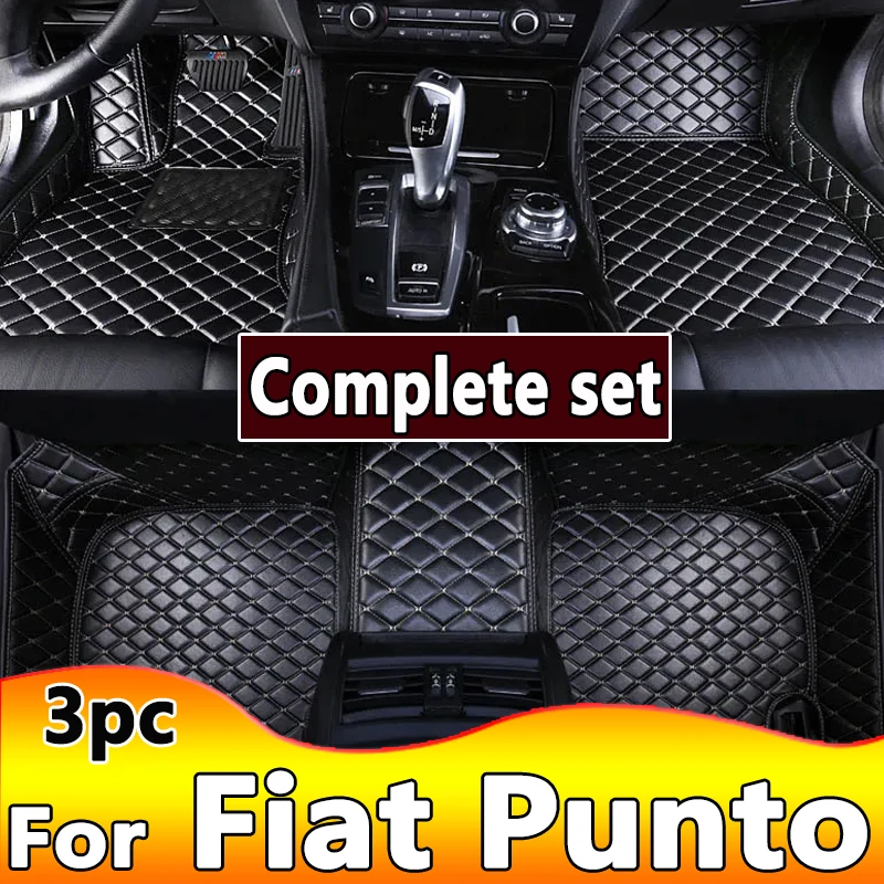 

Custom Made Leather Car Floor Mats For Fiat Punto 2007 2008 2009 2010 2011 2012 2013 Carpets Rugs Foot Pads Accessories