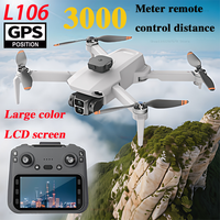 New L106 RC Drone 8K Professional HD Camera Airplane 5G WIFI FPV Video UAV With Screen Remote Control Quadcopter Dron Toys Gifts