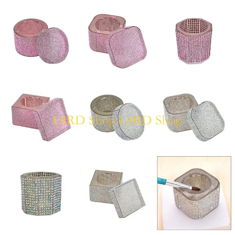 L8RD Técnico uñas delicadas esencial para almacenamiento líquidos y gestión del cuidado del cepillo