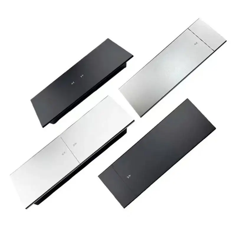 

Y1UD Recessed Desktop Power Strips Double USB Charging Port Slide Cover Hide 110V