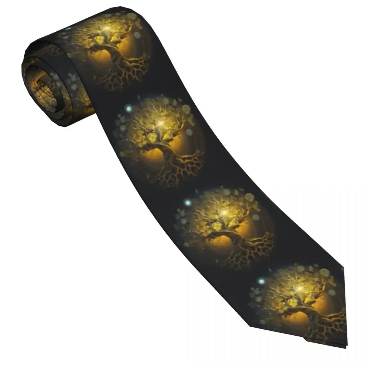 Mens Tie Slim Skinny Magic Tree Necktie Fashion Necktie Free Style Men Tie Party Wedding